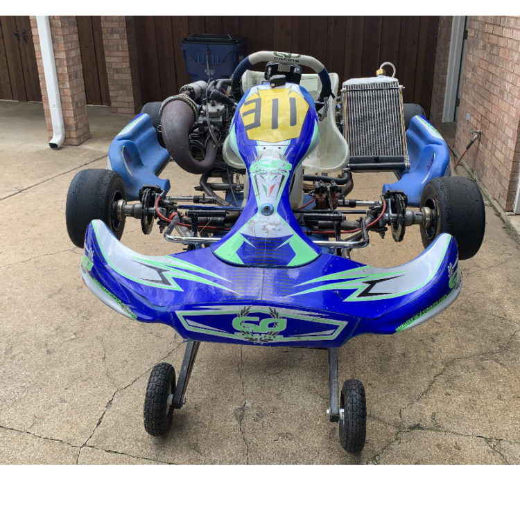 125cc kart, trailer and extras