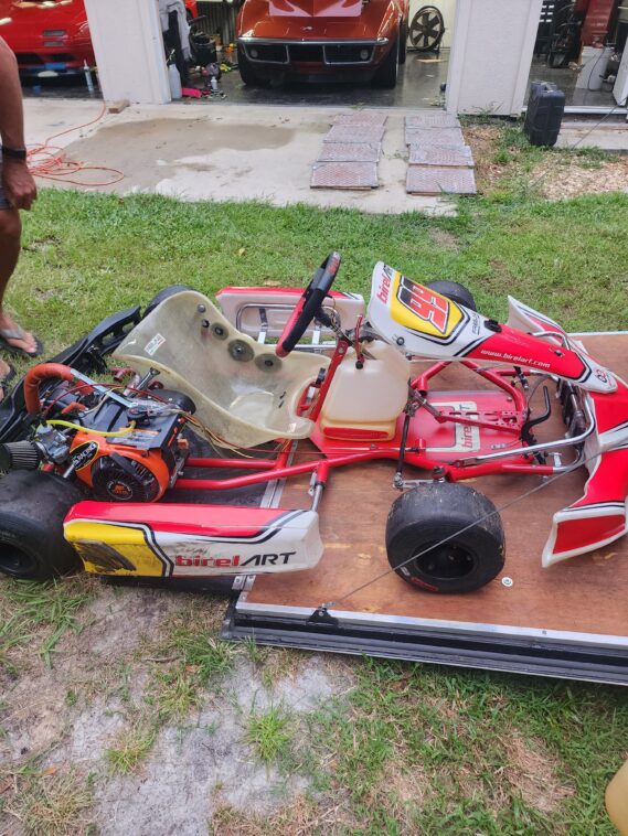 Two Lo206 Karts, Trailer and all tools/parts/tires. 2019 Birel am29 and 2020 TB s586