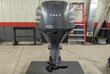 Used Yamaha 90 HP 4-Stroke Outboard Motor Engine