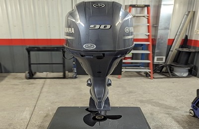 Used Yamaha 90 HP 4-Stroke Outboard Motor Engine