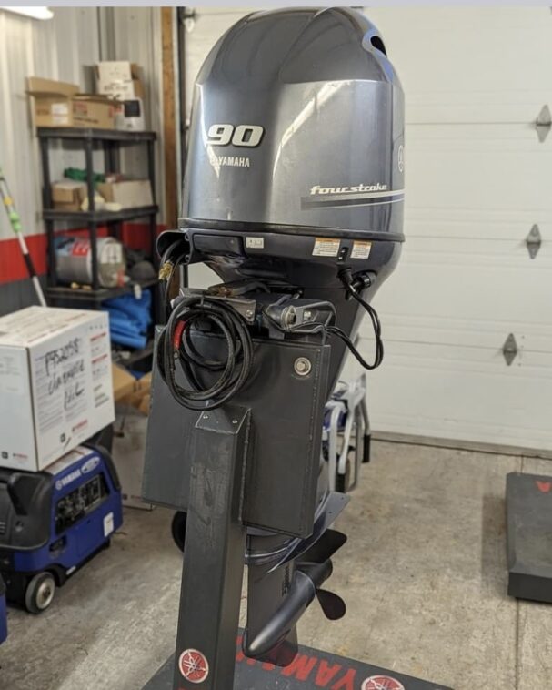 Used Yamaha 90 HP 4-Stroke Outboard Motor Engine