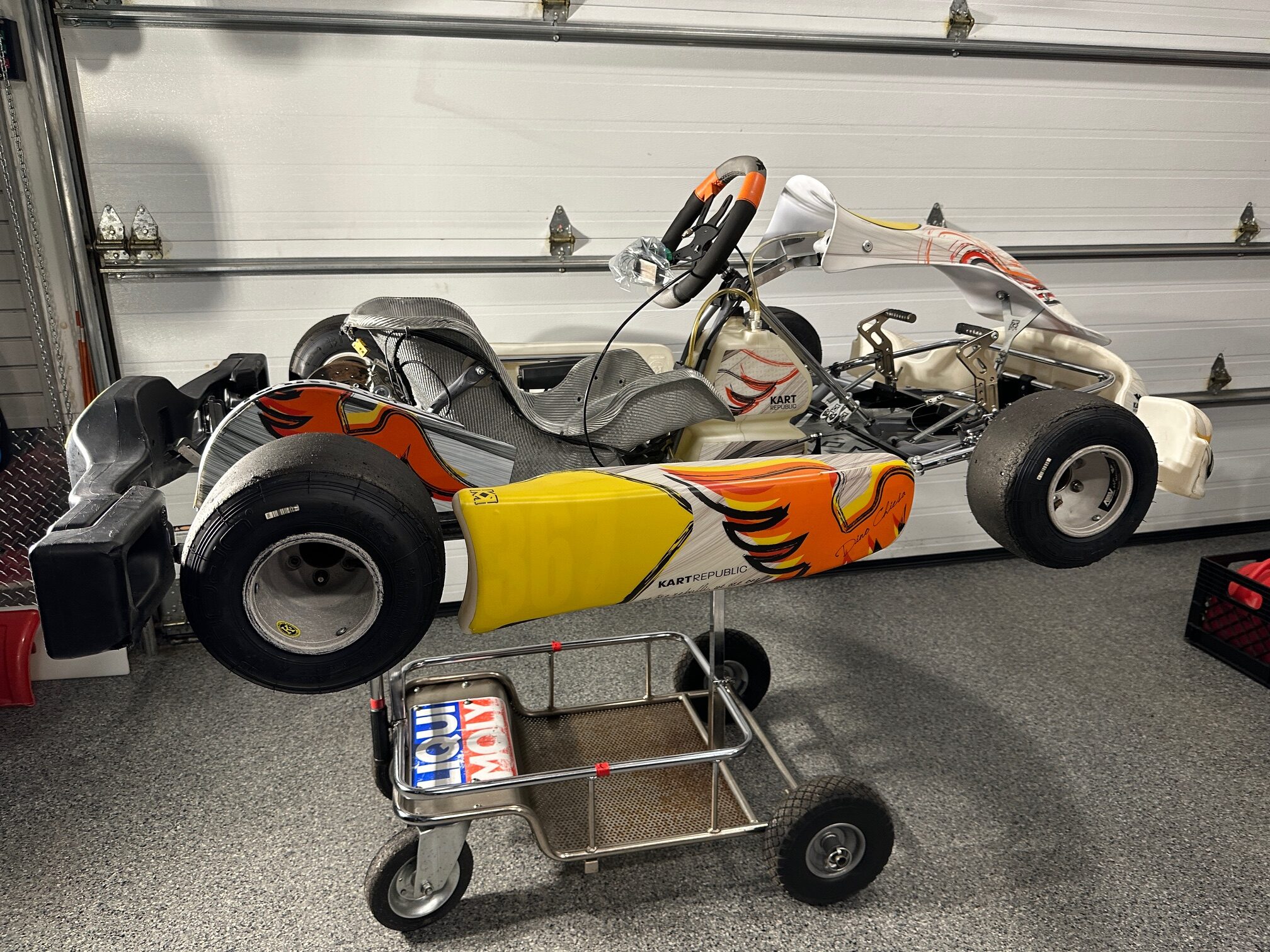 2024 KR2 Kart Republic Chassis + mini package (wheels, tires, pedal kit, seat, rotax battery supply,