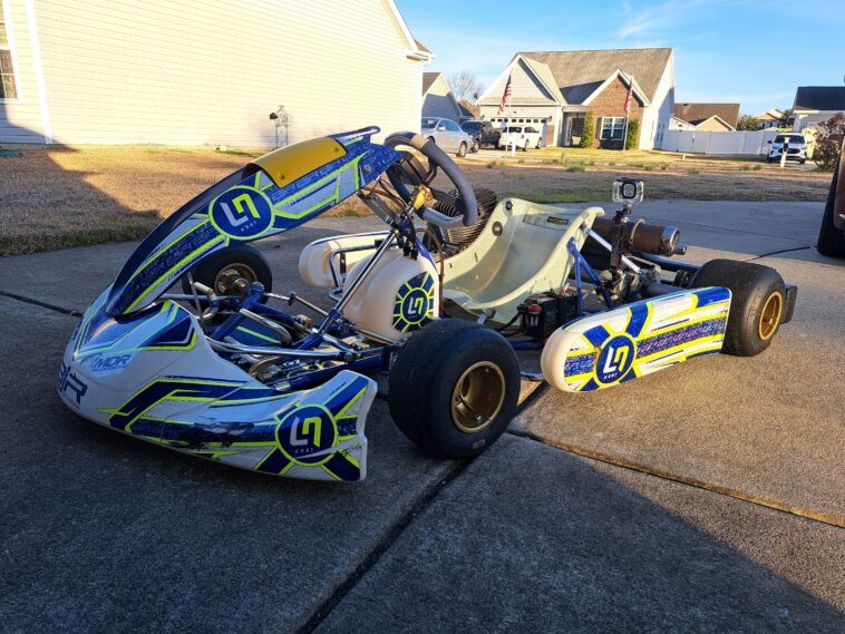 Private: 2024 Lando Norris OTK kart with a KA100 Sr motor on it, Along with metal go pro stand.